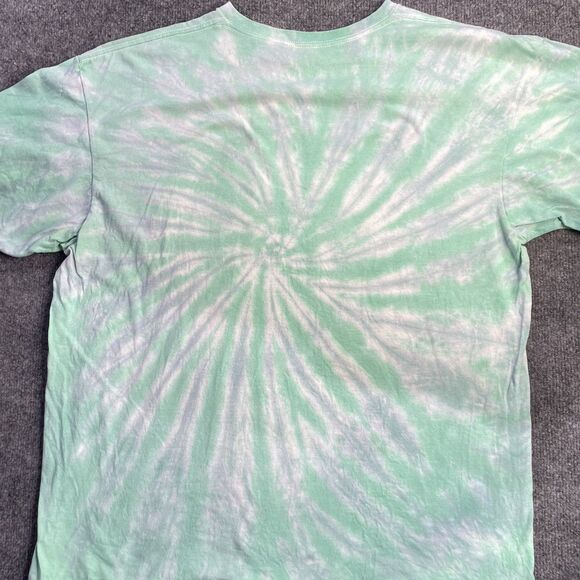 Mountain Dew Baja Blast Tie Dye Shirt Men’s Large Green Promo Tee Advertisement - Picture 7 of 7
